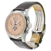 Breitling Premier B25 Datora Salmon Dial Steel 42mm Automatic Mens Watch AB2510