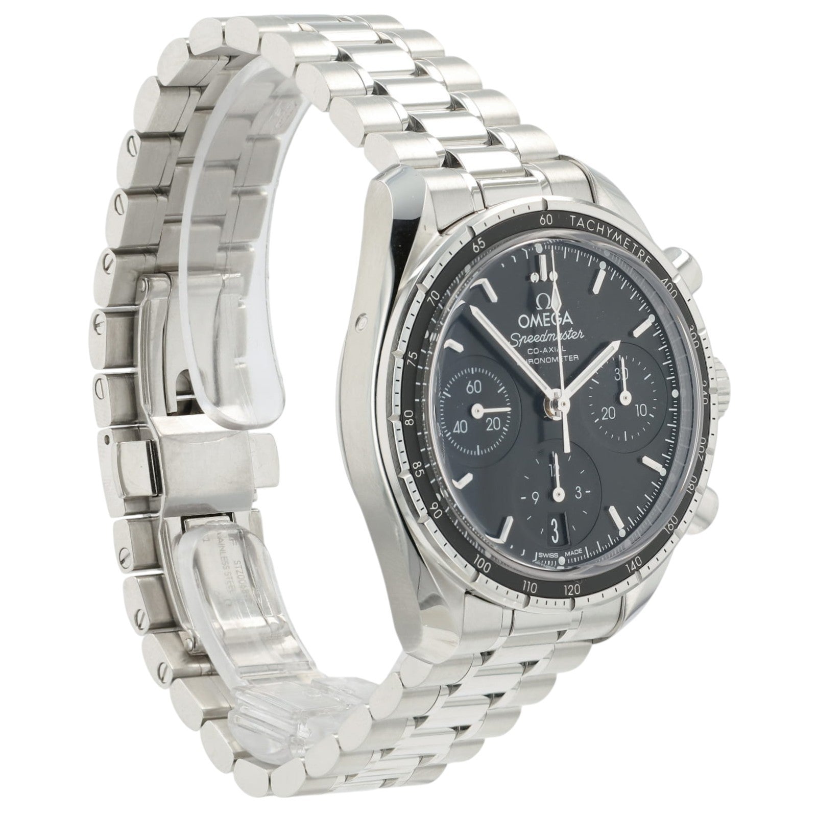 Omega Speedmaster Black Dial Stainless Steel 38mm Automatic 324.30.38.50.01.001