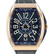 Franck Muller Yachting Blue Dial 18k Rose Gold 44mm Automatic Mens V45 SC DT