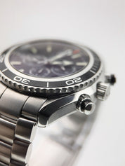 Omega Seamaster Planet Ocean Chronograph Steel Black Automatic Watch 2210.50