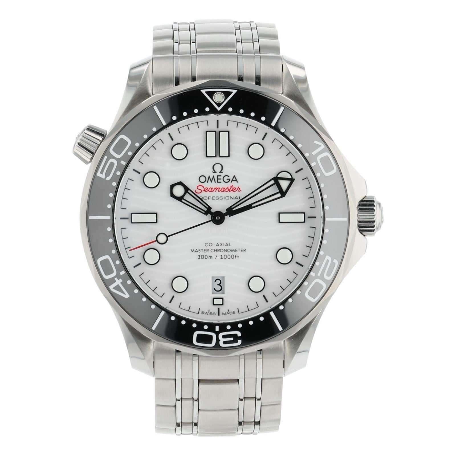Omega Seamaster Diver Steel White Dial 42mm Automatic Mens 210.30.42.20.04.001