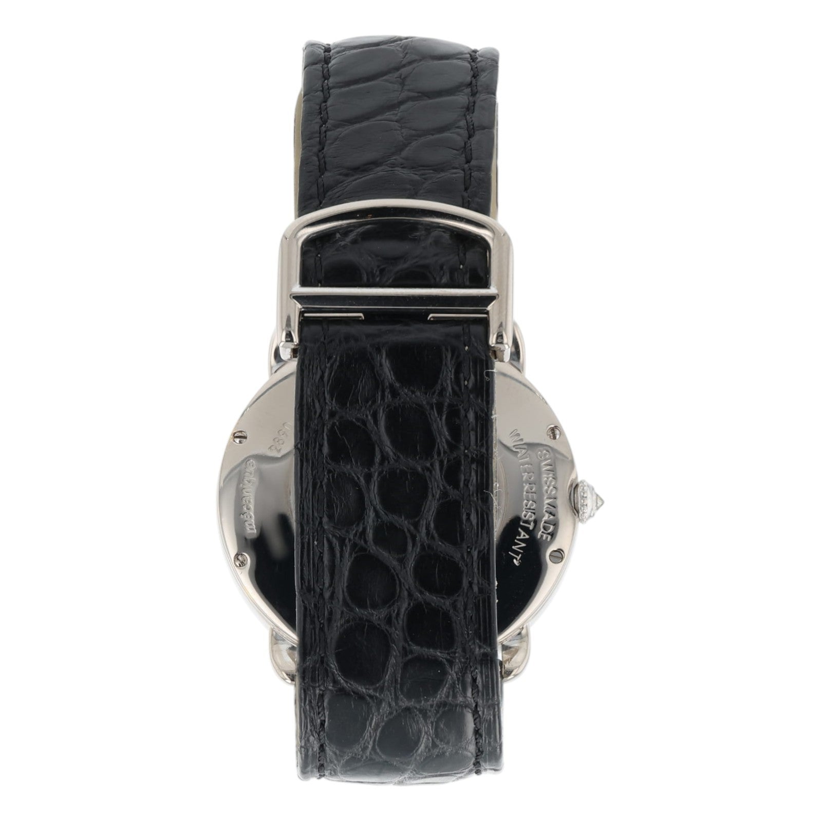 Cartier Ronde Cartier Silver Dial 18k White Gold 36mm Diamond Watch WR000551