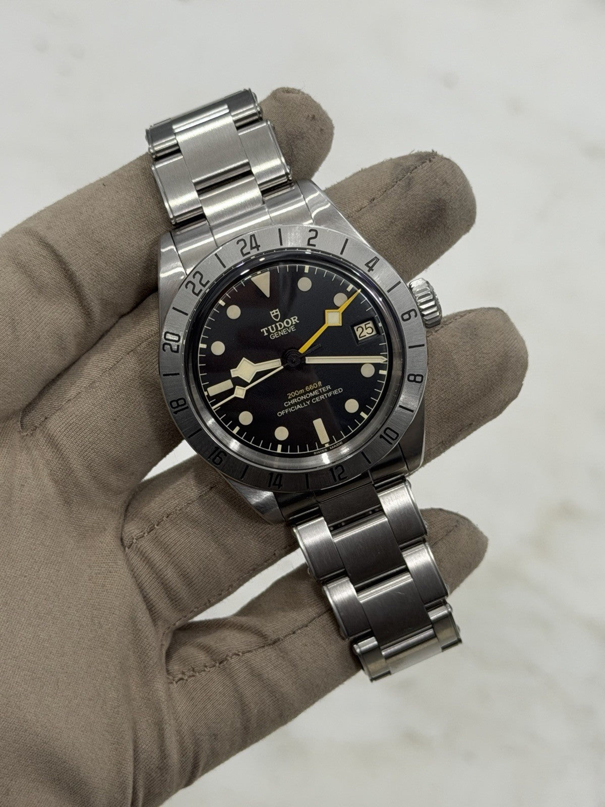 2023 Tudor Black Bay Pro Stainless Steel GMT Men's Black Dial Watch 79470