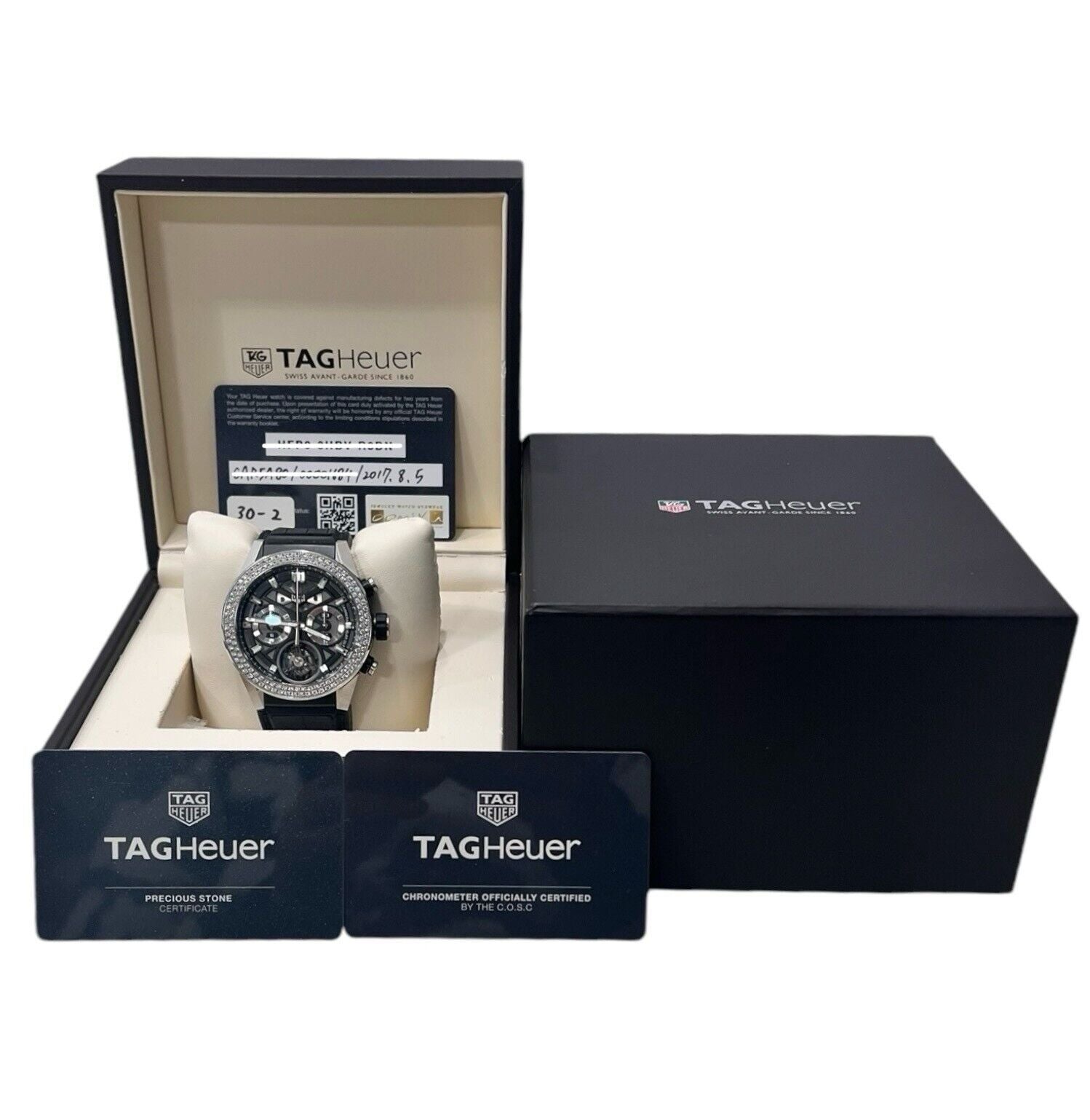 Tag Heuer Carrera Heuer 02T Factory Diamond Skeleton 45mm Men's Watch CAR5A80