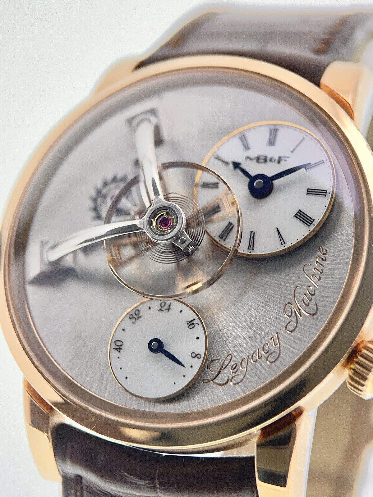 MB&F Legacy Machine 18k Rose Gold 40mm Manual Wind Men’s Watch LM101