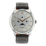 Montblanc Heritage Annual Calendar Steel Silver Dial 40mm Automatic Mens 112534