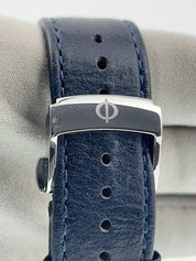 Baume & Mercier Capeland Stainless Steel Blue Dial 44mm Automatic Mens 65716