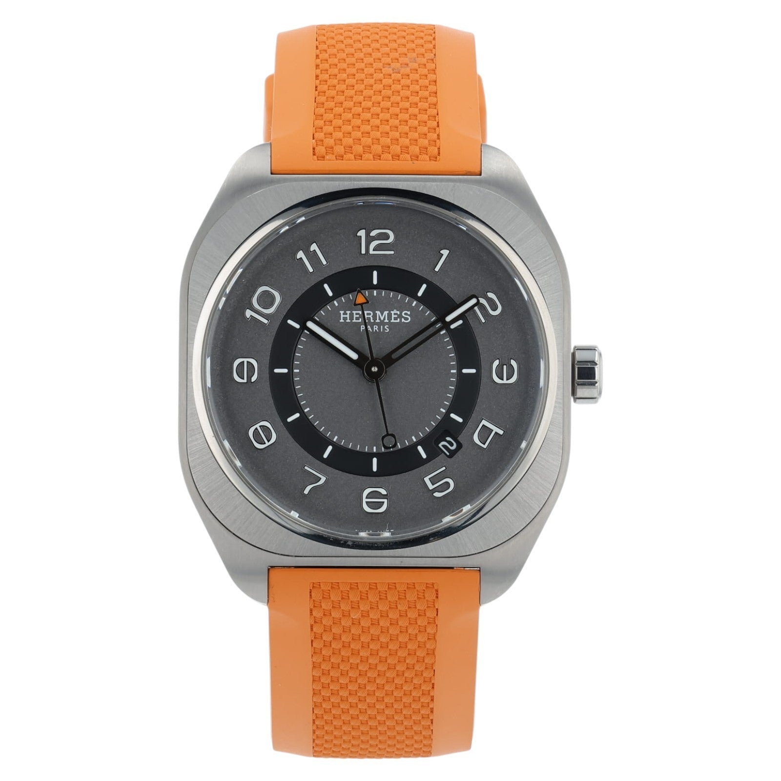 Hermes H08 Gray Dial Titanium 42mm Automatic Mens Watch W049430WW00