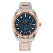 Omega Seamaster Blue Dial Steel & Rose Gold 34mm Auto Womens 220.20.34.20.03.001