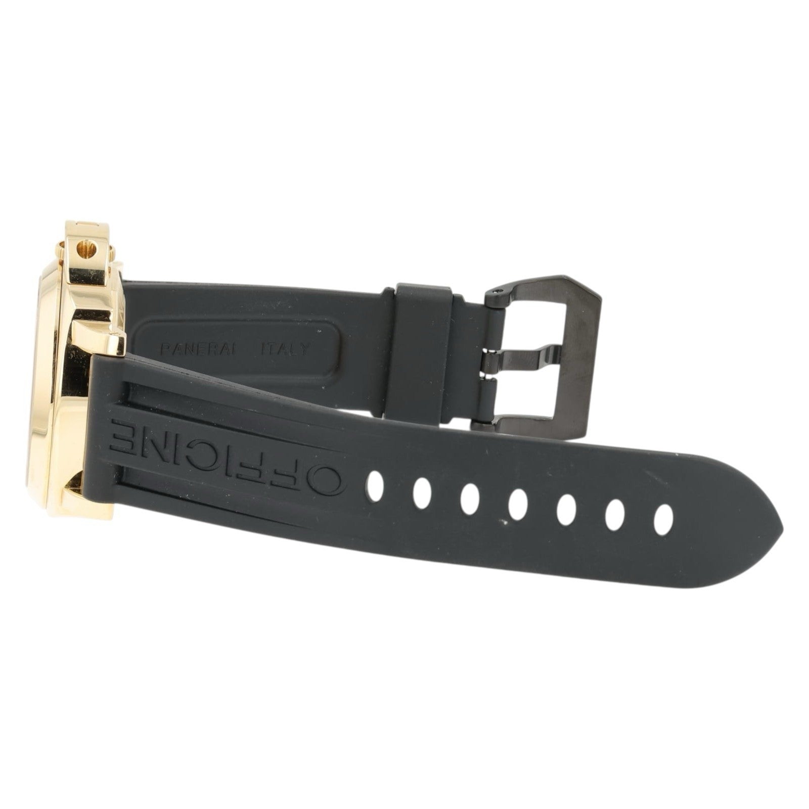 Panerai Luminor Marina Black Carbon Dial 18k Yellow Gold 44mm Automatic PAM00140