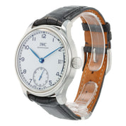 IWC Portuguese 8 Days Steel White Dial 43mm Manual Wind Mens Watch IW510212