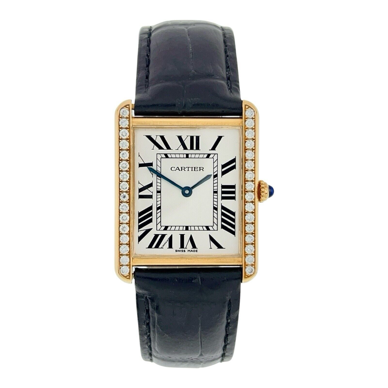 Cartier Tank Solo Gold & Steel Silver Color Dial 27mm Quartz WatchW5200025