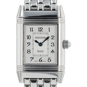 Jaeger LeCoultre Reverso Duetto Silver MOP Dial Steel 20mm Manual Watch Q2668120