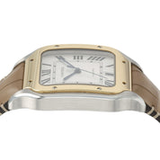 Cartier Santos Silver Dial Gold & Steel 39x47mm Manual Wind Men’s Watch W2SA0006