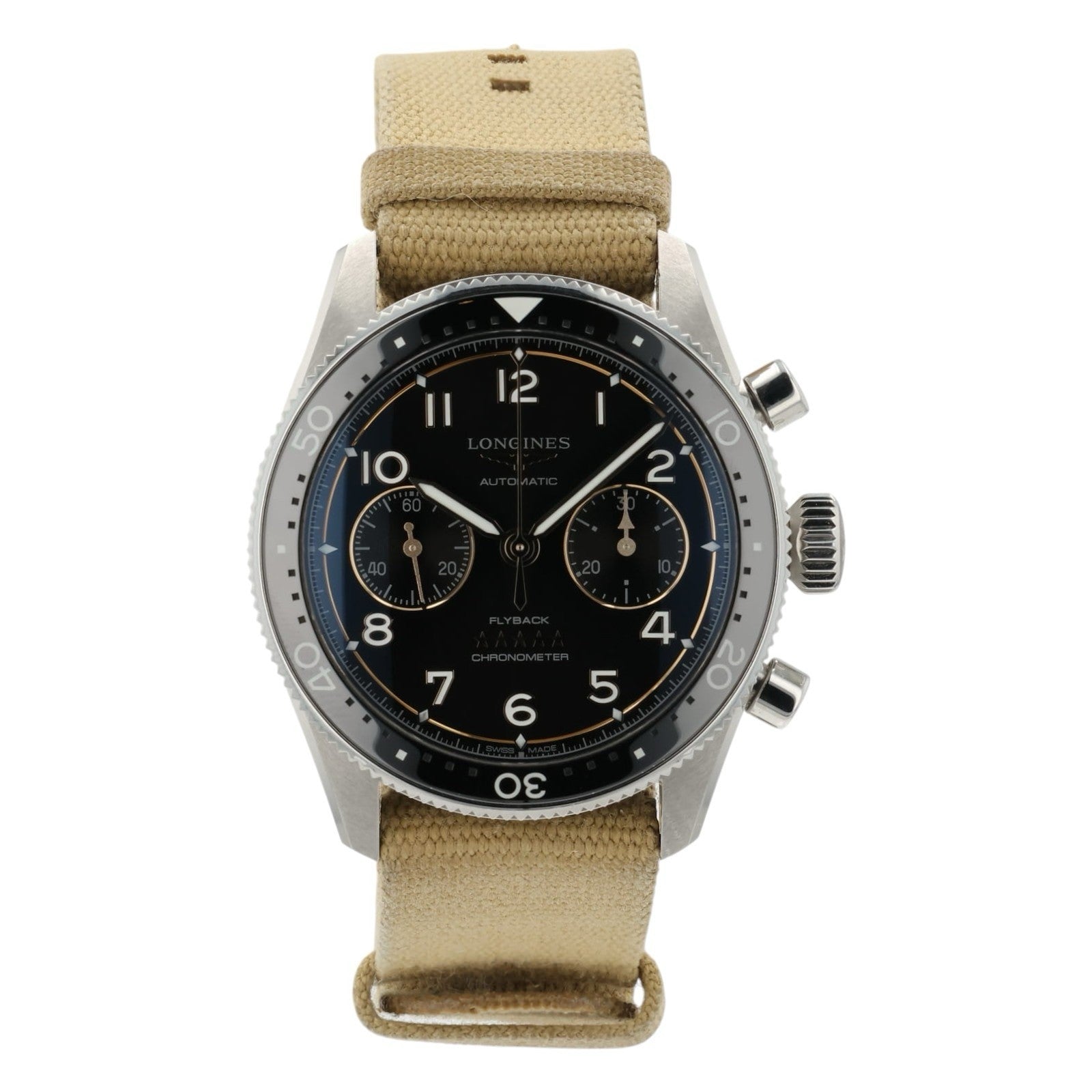 Longines Spirit Chrono Black Dial Stainless Steel 42mm Automatic Men’s L3.821.4