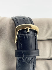 Rolex Oyster Precision 18k Yellow Gold Silver Dial 34mm Automatic Mens Watch