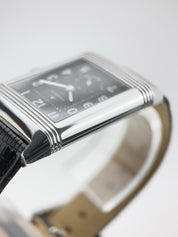 Jaeger LeCoultre Grande Reverso 976 Steel Black Dial Manual Wind Watch Q3738470