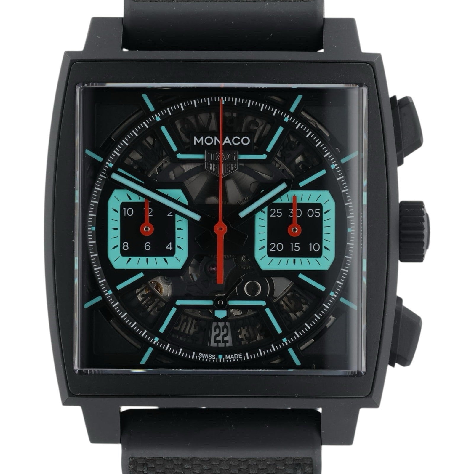 NEW Tag Heuer Monaco Black Dial Titanium 39mm Automatic Men’s Watch CBL2184
