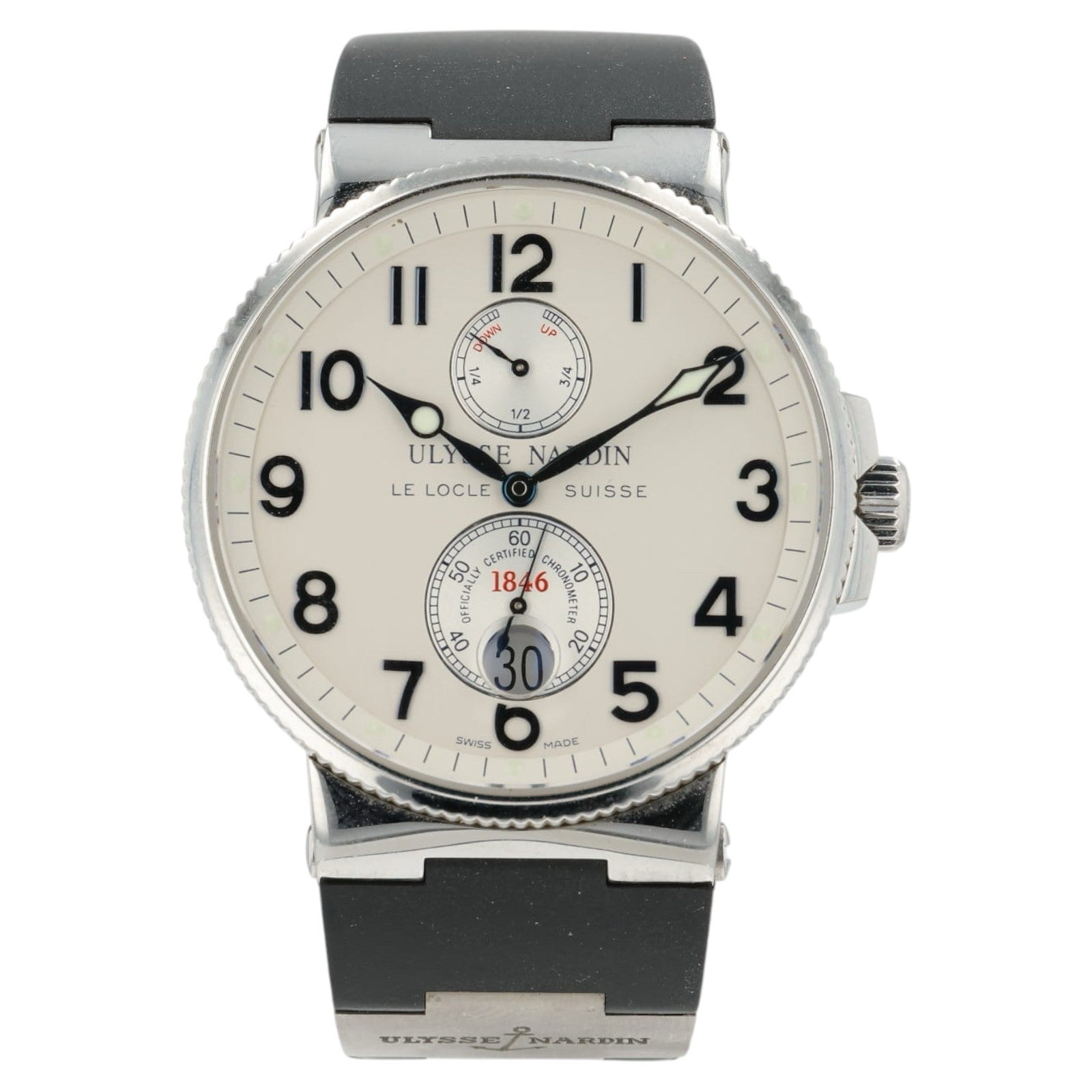 Ulysse Nardin Marine Chronometer White Dial Steel 41mm Automatic Men’s 263-66