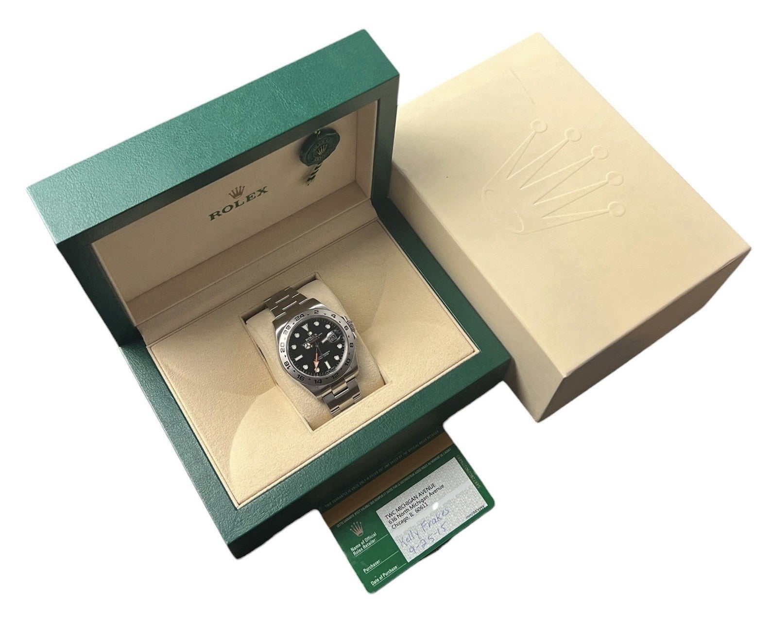 Rolex Explorer II Black Dial Stainless Steel 42mm Automatic Men’s Watch 216570