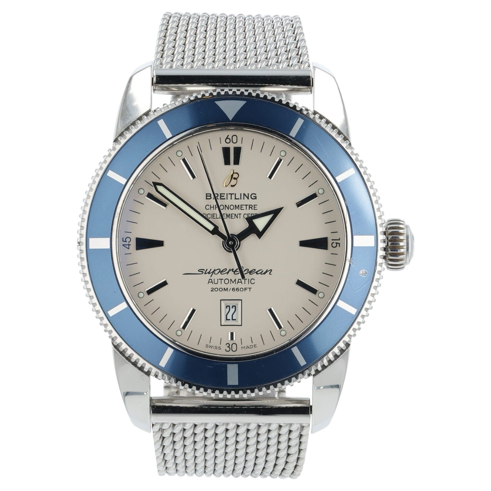 Breitling SuperOcean Cream Dial Stainless Steel 46mm Automatic Men’s A17320