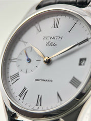 Zenith Elite White Dial 36mm Automatic Mens Watch 90/01.0040.680 - Box/Papers