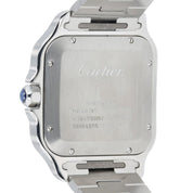 Cartier Santos Blue Dial Stainless Steel 39x40mm Automatic Mens Watch WSSA0030