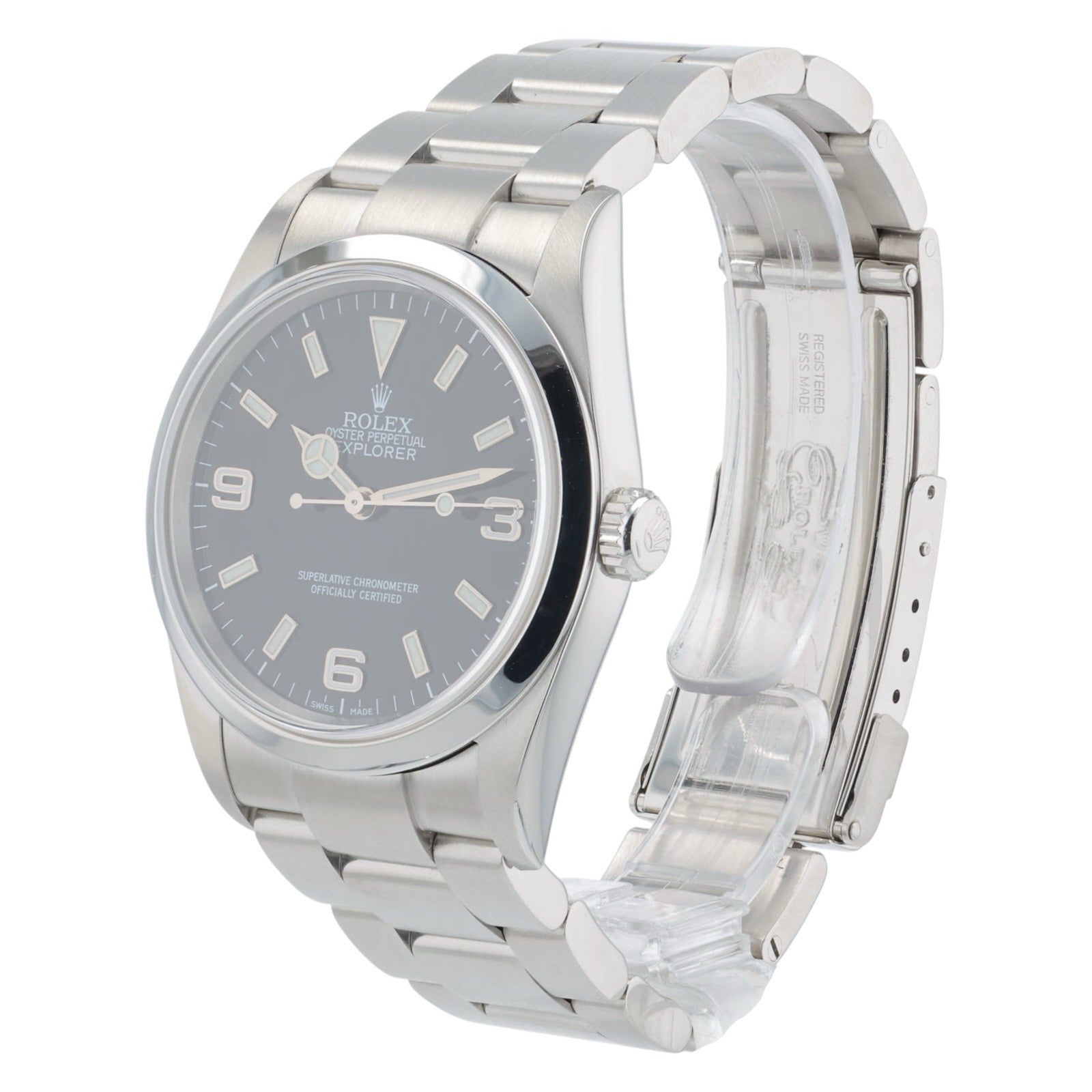 Rolex Explorer Stainless Steel Black Dial 36mm Automatic Men’s Watch 114270