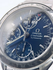 Omega Speedmaster Triple Date Blue Dial 39mm Automatic Men’s Steel Watch 3523.80