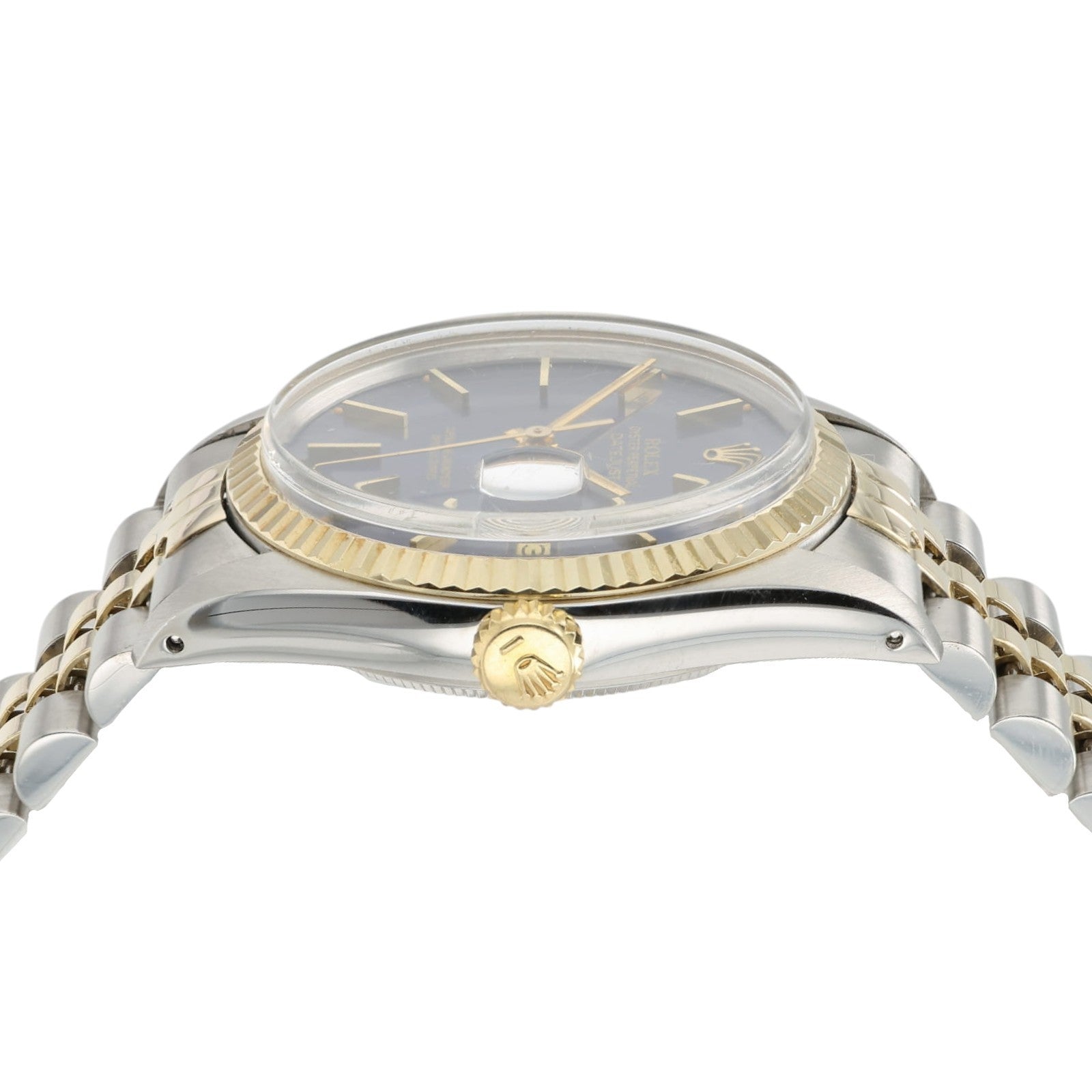 Rolex Datejust Blue Dial 18k Yellow Gold & Steel 36mm Automatic Mens Watch 16013