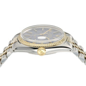 Rolex Datejust Blue Dial 18k Yellow Gold & Steel 36mm Automatic Mens Watch 16013