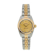 Rolex Lady Datejust Gold & Steel Champagne Dial Automatic Women's Watch 76193