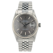 Rolex Datejust Grey Dial Stainless Steel 36mm Automatic Men’s Watch 16014