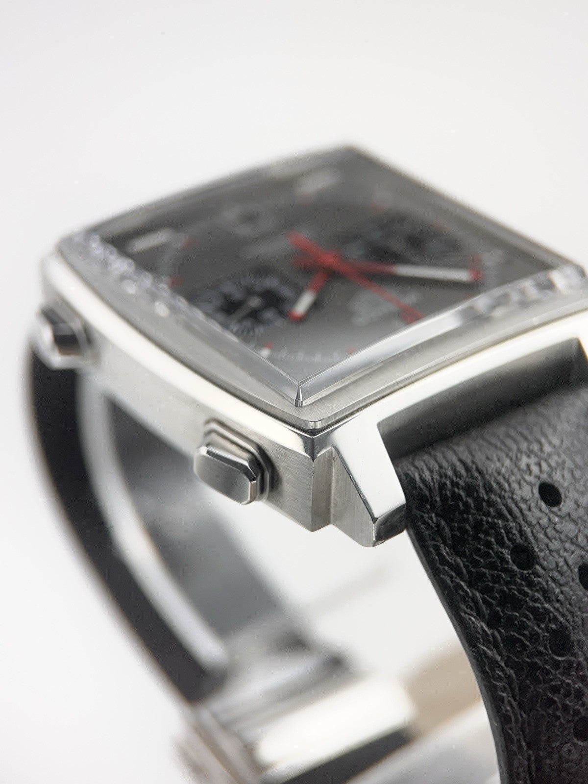 Tag Heuer Monaco Stainless Steel Grey Dial 39mm Automatic Mens Watch CAW211B