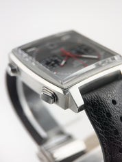 Tag Heuer Monaco Stainless Steel Grey Dial 39mm Automatic Mens Watch CAW211B
