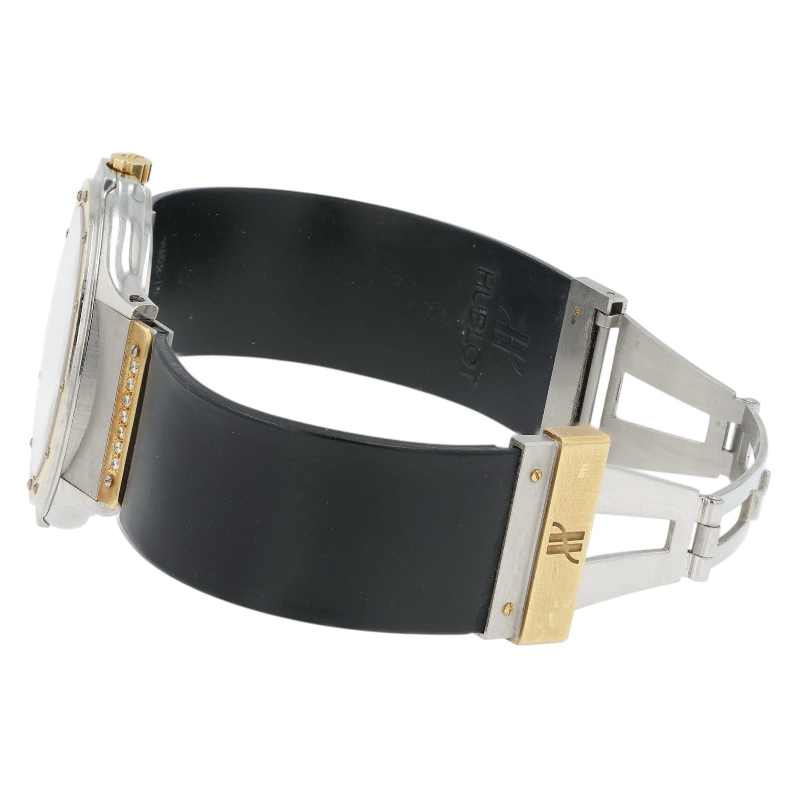 Hublot Classic Black Dial Gold & Steel 35mm Quartz Movement Unisex Watch 1521.1