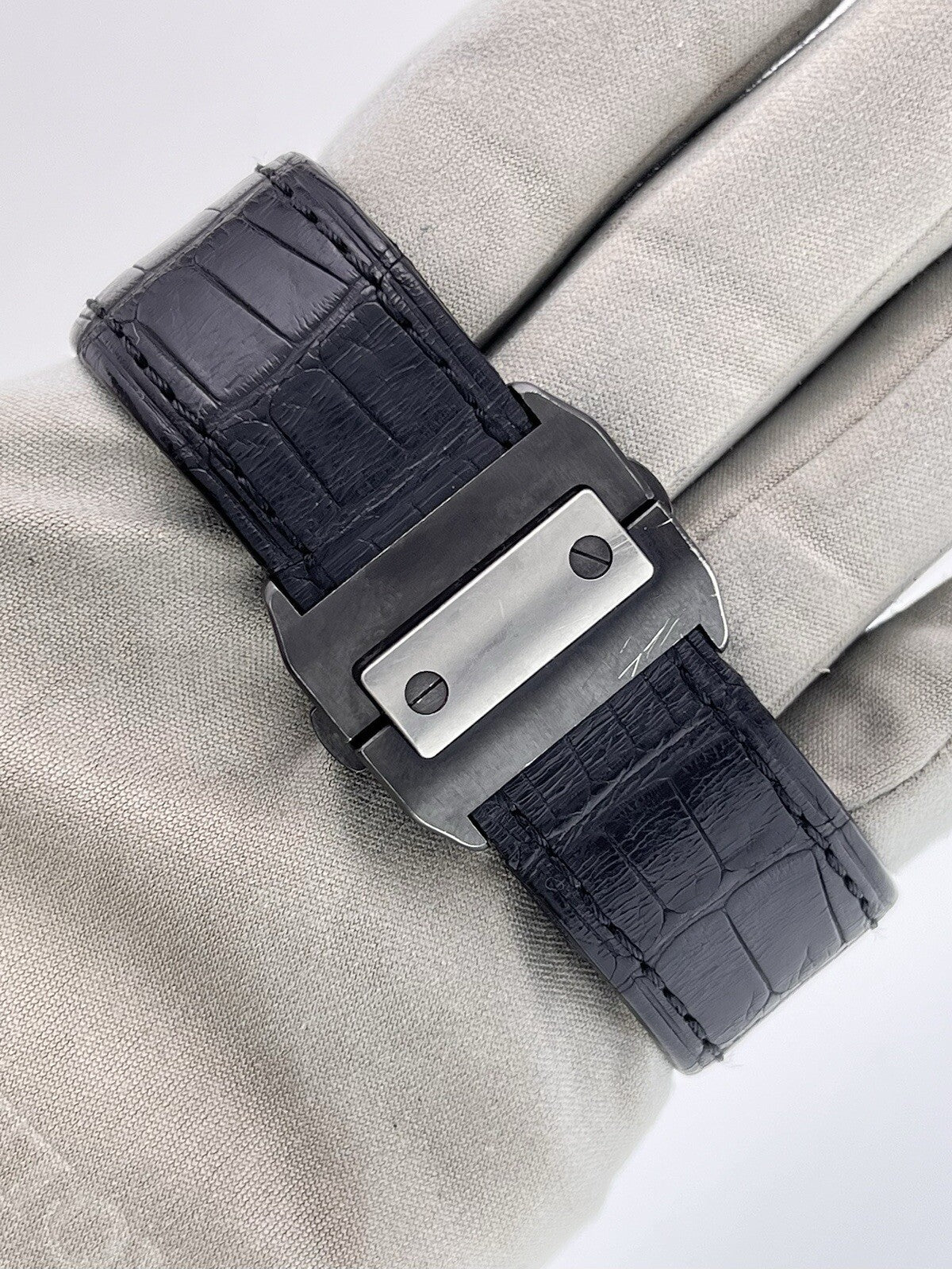 Cartier Santos 100 Chronograph Titanium Black 46mm Automatic Watch W2020005