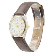 Rolex Oyster Perpetual Silver Dial Gold & Steel 31mm Automatic Womens Watch 6751