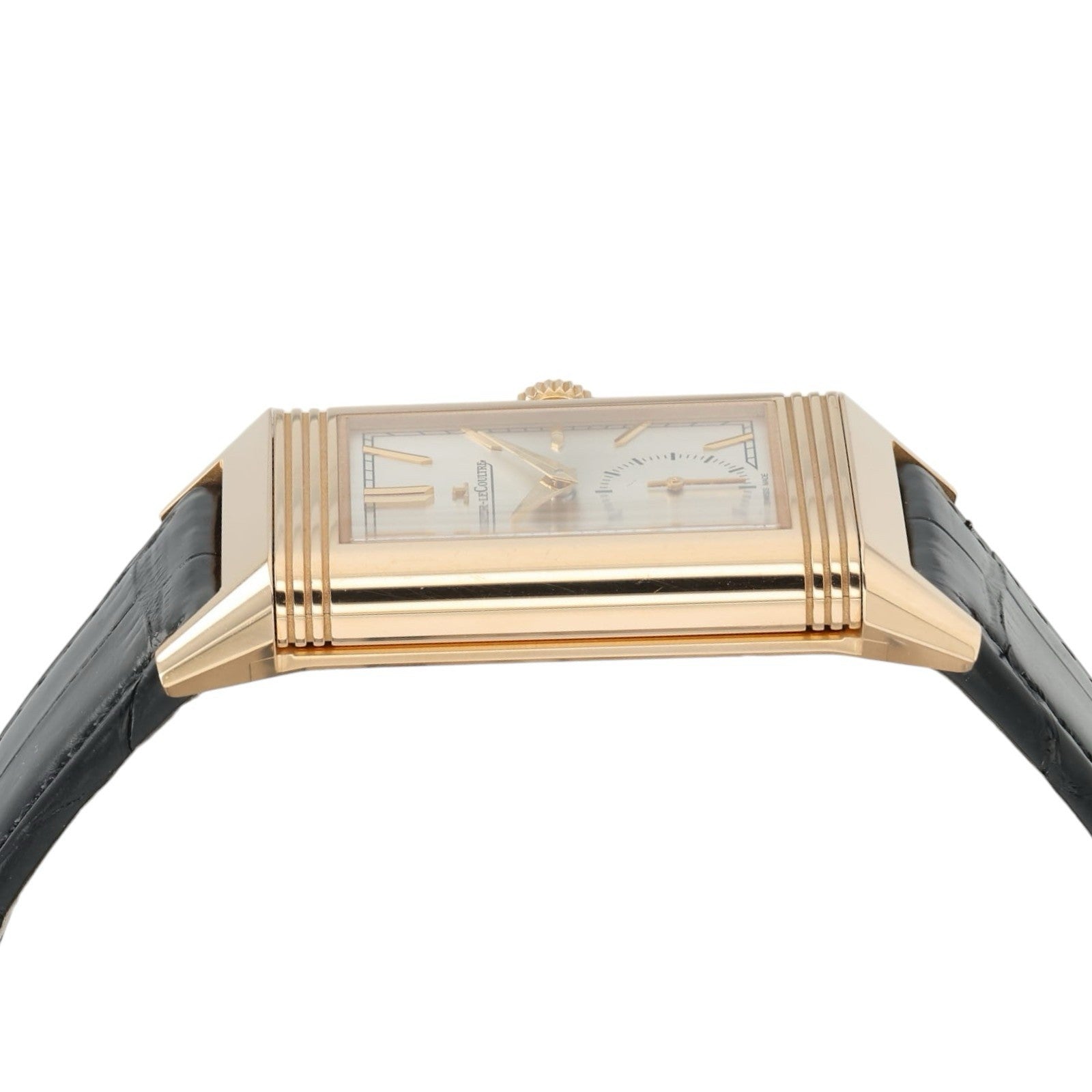 LeCoultre Reverso Tribute Silver Dial 18k Rose Gold Manual Men’s Watch Q7132521