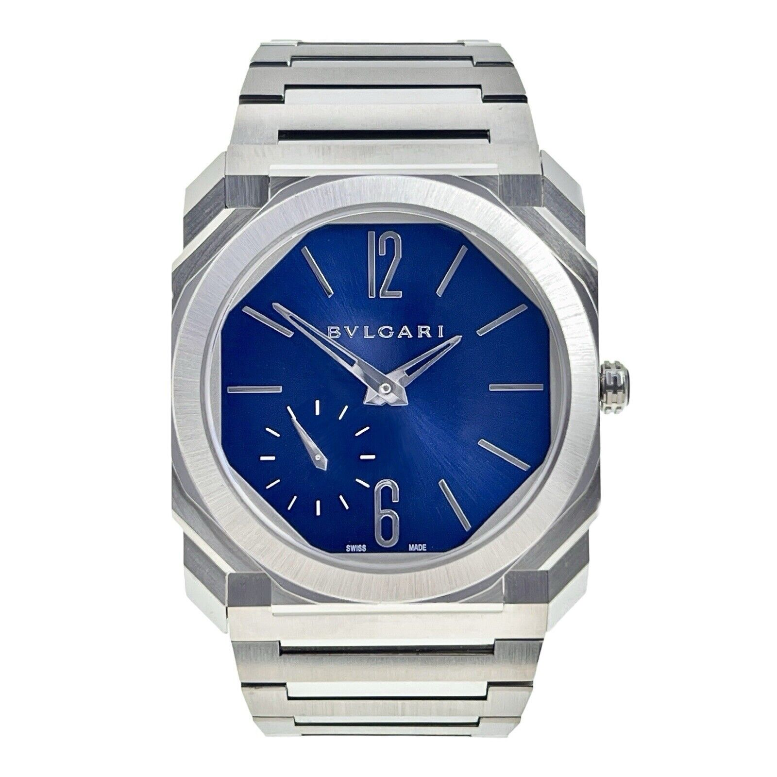 Bulgari Octo Finissimo Steel Blue 40mm Automatic Men’s Watch BGO 40 XT