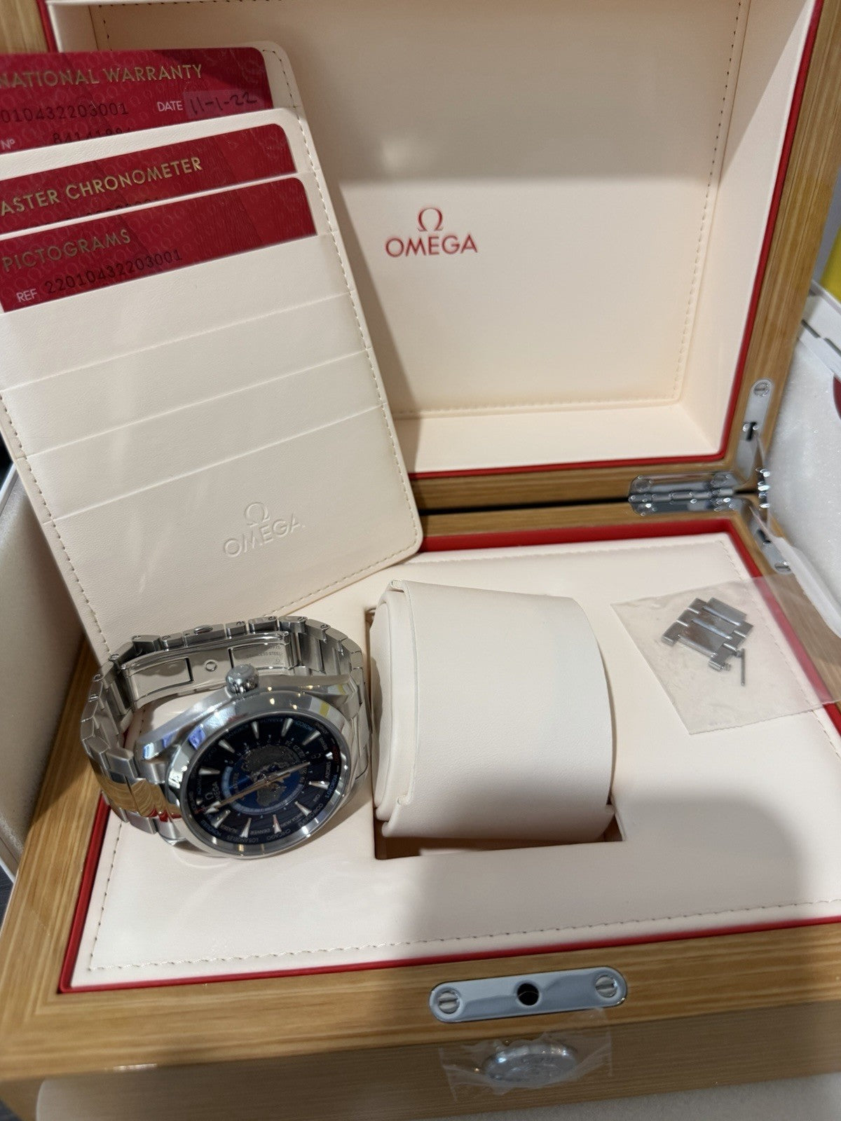 2022 Omega Seamaster Aqua Terra Worldtimer Auto Men's Watch 220.10.43.22.03.001