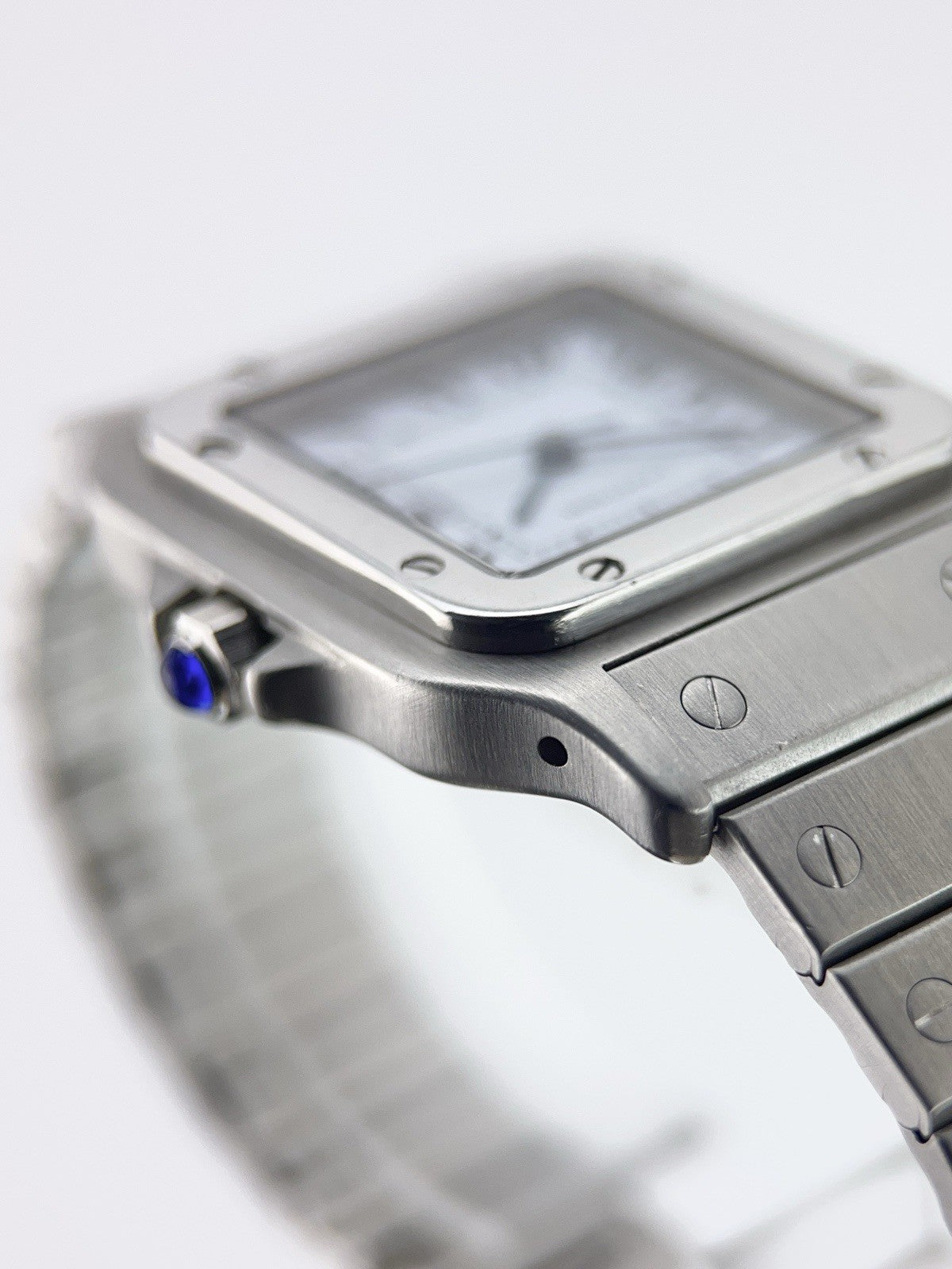 Cartier Santos Galbee Stainless Steel Silver Dial 29mm Automatic Unisex 9172960