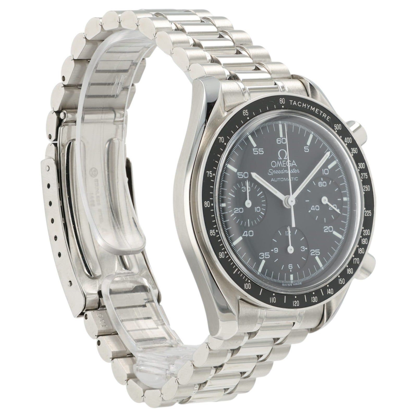 Omega Speedmaster Reduced Black Dial Steel 39mm Automatic Mens Watch 3510.50