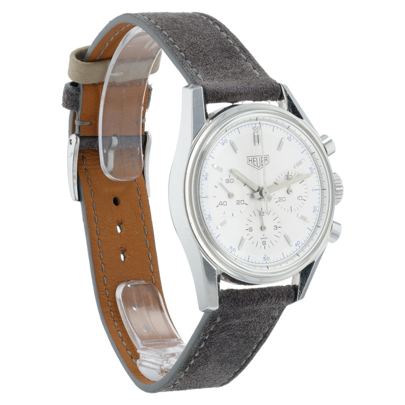 Heuer Carrera Silver Stainless Steel 36mm Manual Wind Men’s Watch CS3110
