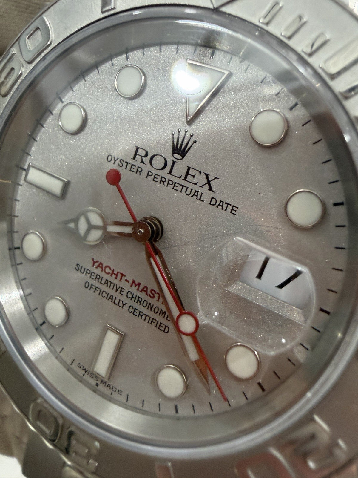Rolex Yacht-Master Stainless Steel Silver Dial 40mm Auto Men's Watch 16622