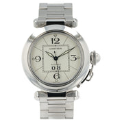Cartier Pasha White Dial Stainless Steel 35mm Automatic Men’s Watch 2475