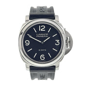 Panerai Luminor Base 8 Days Steel Black Dial 44mm Manual Wind Men’s PAM00560