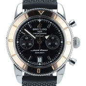 Breitling Superocean Steel & Gold Black Dial 44mm Automatic Mens Watch U23370