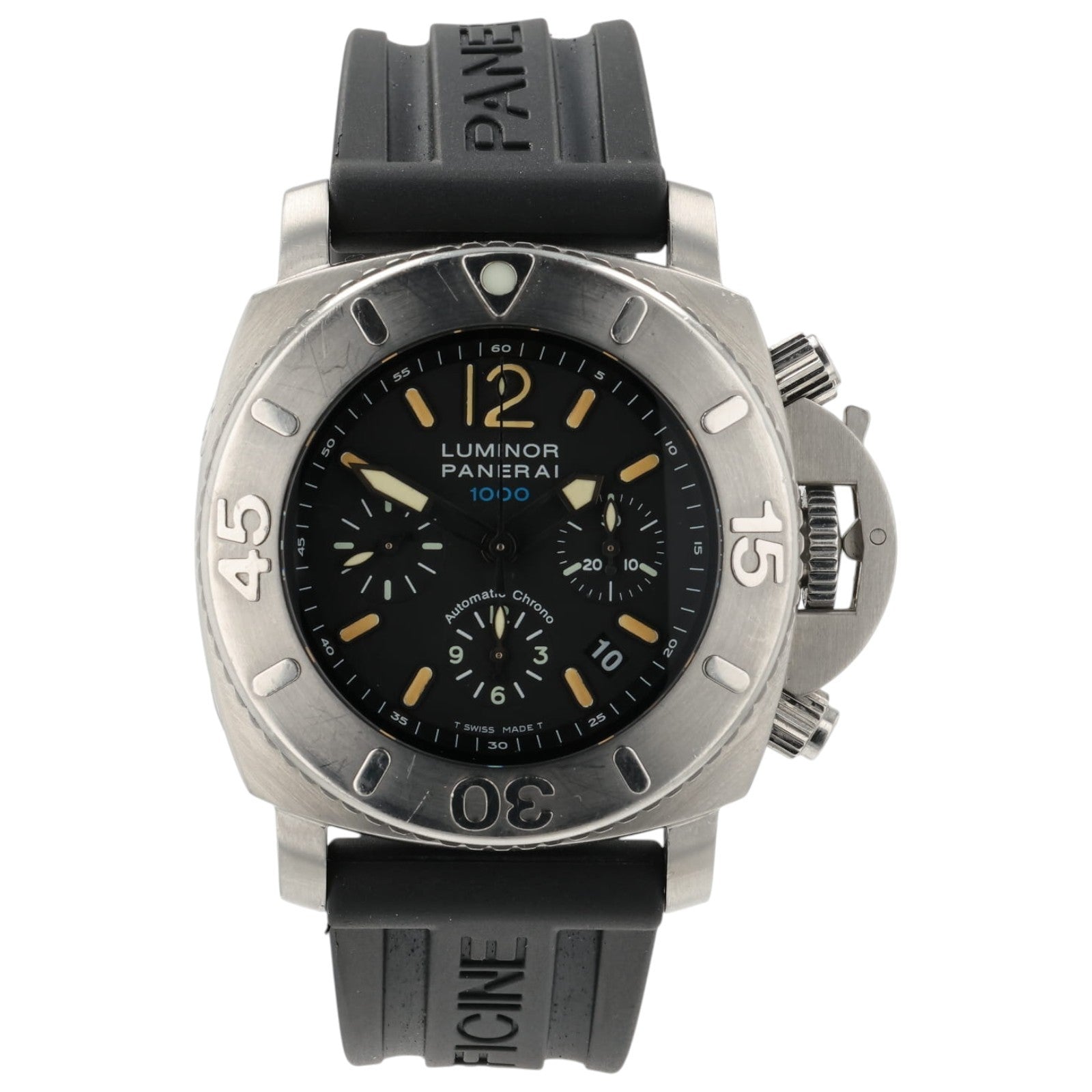 Panerai Luminor Submersible 1950 Chrono Black Dial Steel 47mm Automatic PAM00187