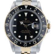 Rolex GMT-Master 2 16753 Two-Tone Yellow Jubilee Black Dial 40mm Watch